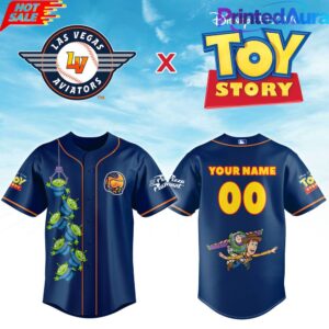 Las Vegas Aviators x Toy Story Night Custom Baseball Jersey