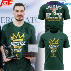Legia Warsaw Basketball Polish Champions 2026 Tee
