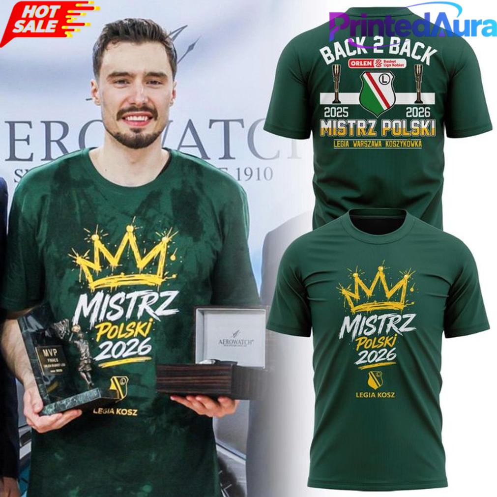 Legia Warsaw Basketball Polish Champions 2026 Tee Legia Warsaw Basketball Polish Champions 2026 Tee
