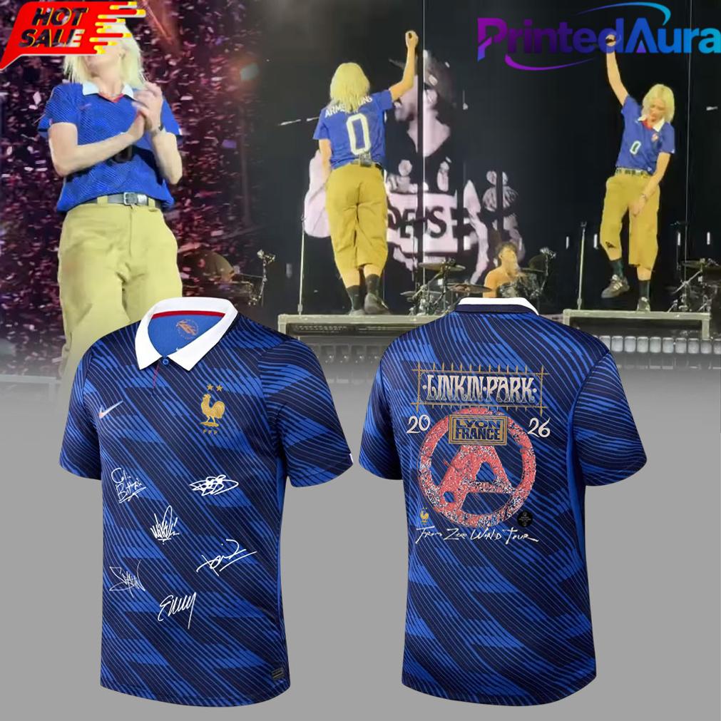 Linkin Park x Emily Armstrong x From Zero World Tour 2026 Vive la FRANCE Football Jersey Linkin Park x Emily Armstrong x From Zero World Tour 2026 Vive la FRANCE Football Jersey