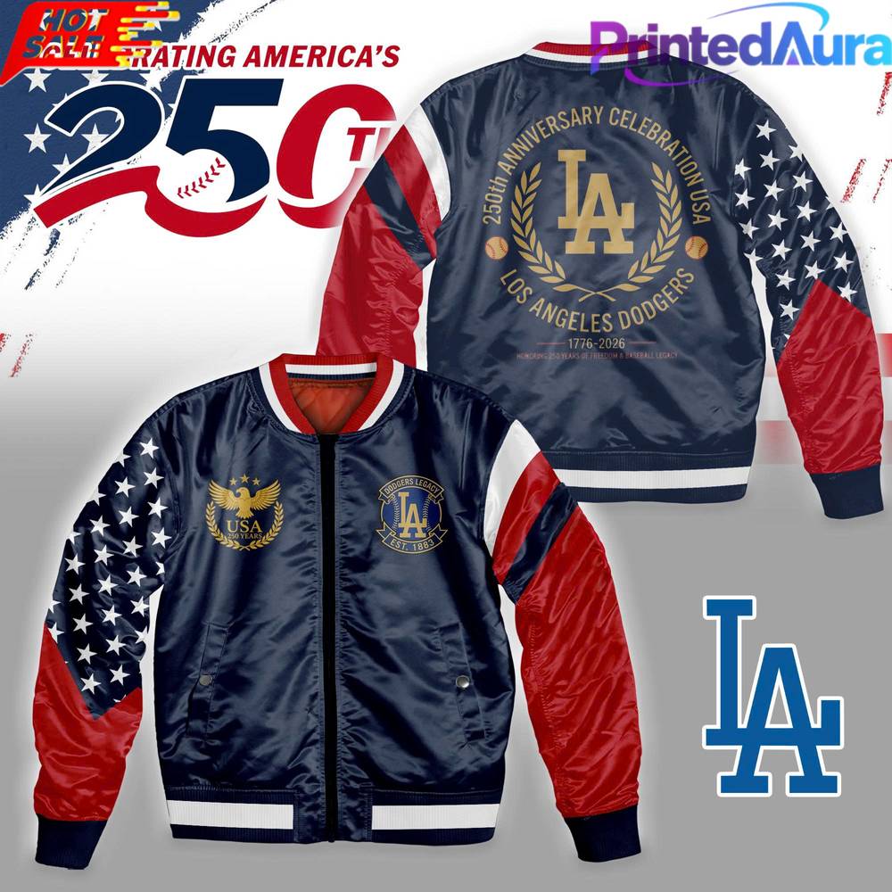 Los Angeles Dodgers x 250th Anniversary Celebration USA Special Bomber Los Angeles Dodgers x 250th Anniversary Celebration USA Special Bomber