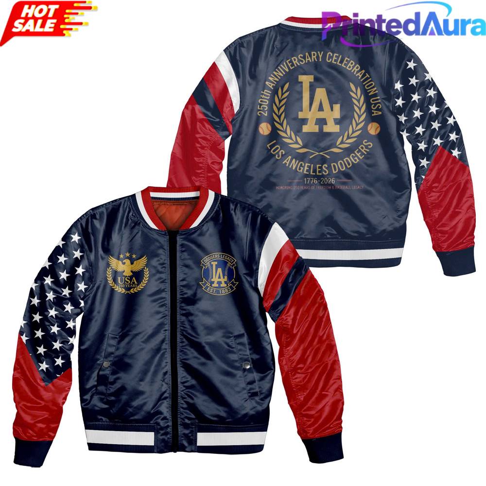 Los Angeles Dodgers x 250th Anniversary Celebration USA Special Bomber Los Angeles Dodgers x 250th Anniversary Celebration USA Special Bomber