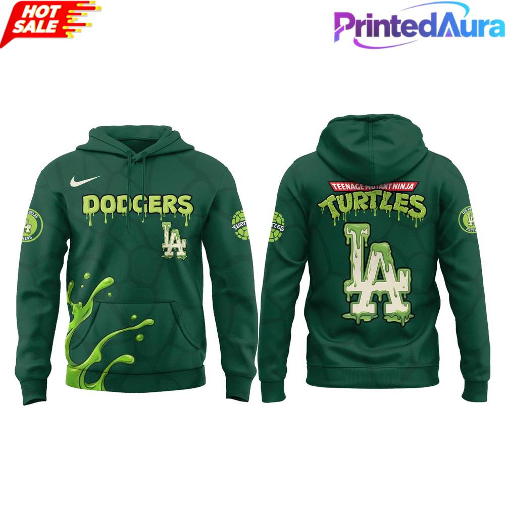 Los Angeles Dodgers x Mutant Turtle Ninjas Street Fighters Hoodie Los Angeles Dodgers x Mutant Turtle Ninjas Street Fighters Hoodie