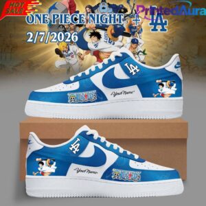 Los Angeles Dodgers x One Piece Night 2026 Custom AF1 Shoes