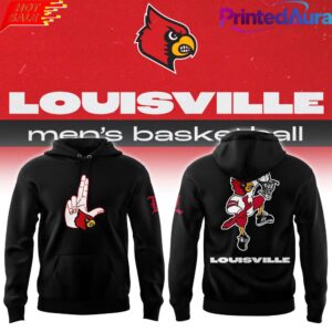 Louisville Cardinals Hometown Hand Sign Black Hoodie