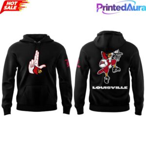 Louisville Cardinals Hometown Hand Sign Black Hoodie 1