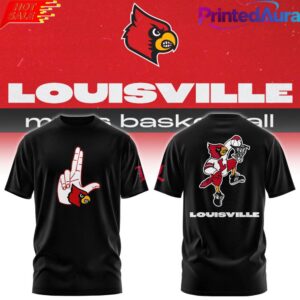 Louisville Cardinals Hometown Hand Sign Black Tee