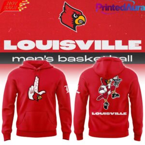 Louisville Cardinals Hometown Hand Sign Red Hoodie