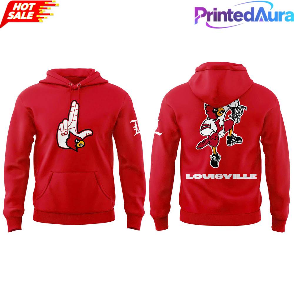 Louisville Cardinals Hometown Hand Sign Red Hoodie Louisville Cardinals Hometown Hand Sign Red Hoodie