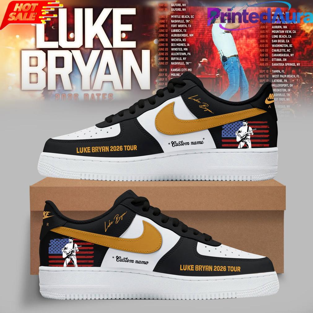 Luke Bryan 2026 Tour Country Night Special Edition Air Force 1 Shoes Luke Bryan 2026 Tour Country Night Special Edition Air Force 1 Shoes