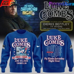 Luke Combs x Toronto Blue Jays 50th Anniversary – My Kinda Saturday Night Tour 2026 Sweatshirt