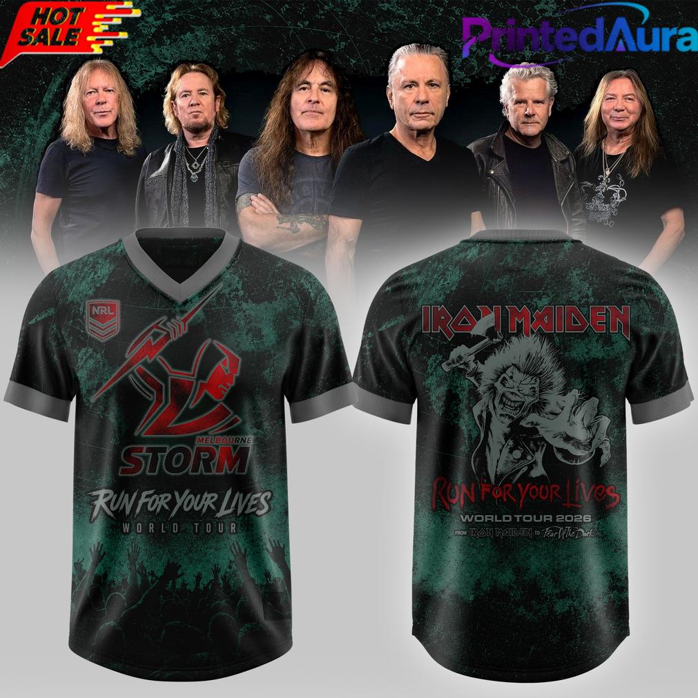 Melbourne Storm x Iron Maiden ‘Run for Your Life’ Football Jersey Melbourne Storm x Iron Maiden ‘Run for Your Life’ Football Jersey