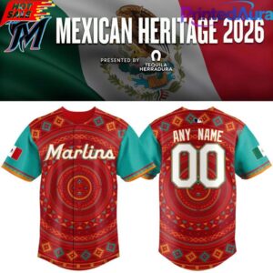 Miami Marlins 2026 Mexican Heritage Baseball Jersey