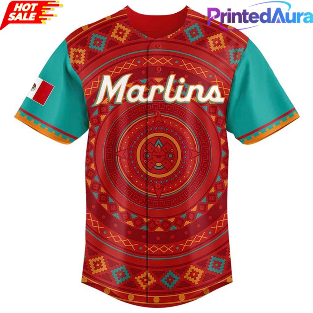 Miami Marlins 2026 Mexican Heritage Baseball Jersey Miami Marlins 2026 Mexican Heritage Baseball Jersey