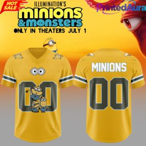 Minions & Monsters Movies Customize Football Jersey