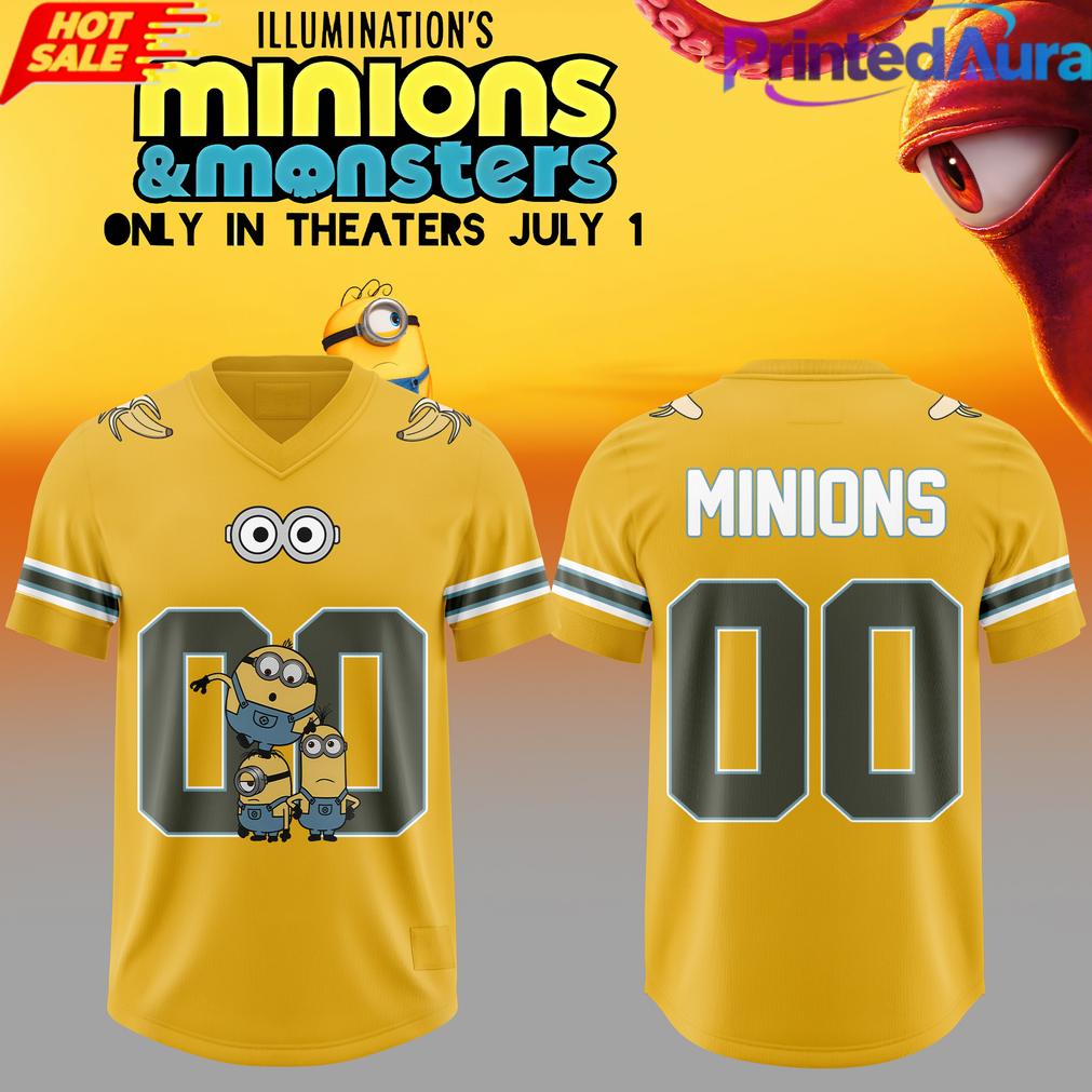 Minions & Monsters Movies Customize Football Jersey Minions & Monsters Movies Customize Football Jersey