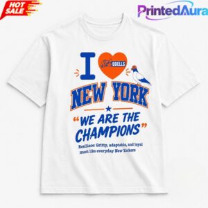 Mitchell Modell We Are The Champions Knicks Pigeon Tee 1