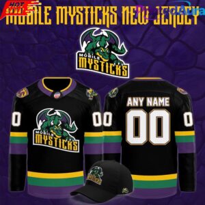 Mobile Mysticks 2026 New Black Custom Hockey Jersey