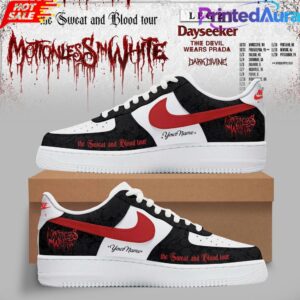 Motionless In White The Sweat And Blood Tour 2026 Custom AF1 Shoes