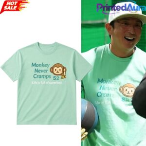 Munenori Kawasaki Monkey Never Cramps Life Is Full of Surprise 52 Tee