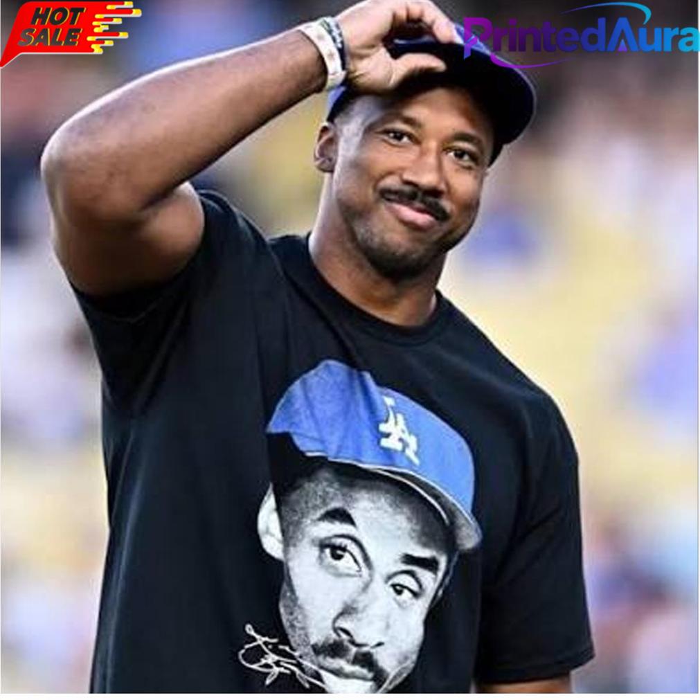 Myles Garrett Wearing LA Dodgers Kobe Bryant Tee Myles Garrett Wearing LA Dodgers Kobe Bryant Tee