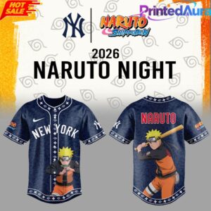 NY Yankees Naruto Night 2026 Baseball Jersey