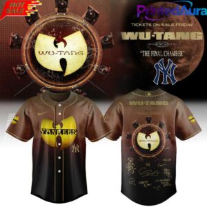 NY Yankees x WuTang Clan Forever The Final Chamber 2026 Tour Baseball Jersey