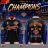New York Knicks 3 Time NBA Champions Bomber Jacket New York Knicks 3 Time NBA Champions Bomber Jacket