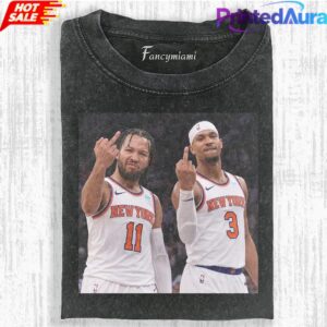New York Knick 2026 NBA Finals Jalen Brunson x Hart Middle Finger Tee