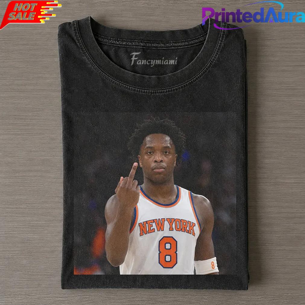 New York Knick 2026 NBA Finals OG Anunoby Middle Finger Tee New York Knick 2026 NBA Finals OG Anunoby Middle Finger Tee