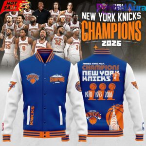 New York Knicks 3 Time NBA Champions Bomber Jacket