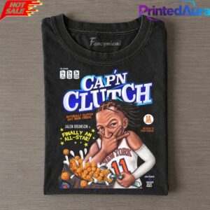 New York Knicks Jalen Brunson 2026 NBA Finals Capn Clutch Tee