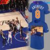 New York Knicks OG ANUNOBY Gray Signed Shirt