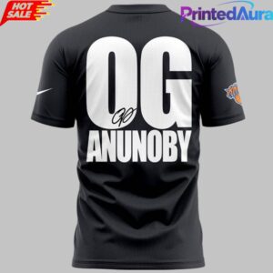 New York Knicks OG ANUNOBY Gray Signed Shirt 2