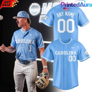 North Carolina Tar Heels OmaHeels 2026 Custom Baseball Jersey