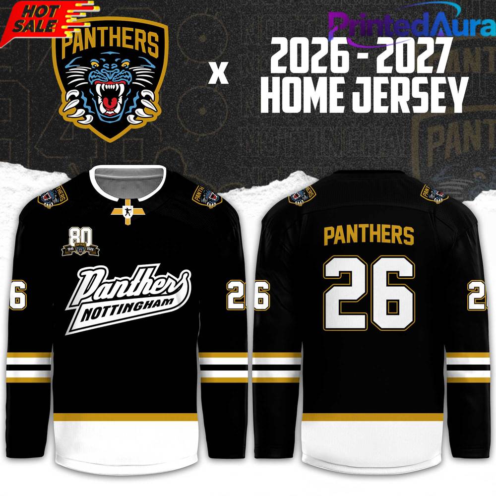 Nottingham Panthers 20262027 Custom Home Hockey Jersey Nottingham Panthers 20262027 Custom Home Hockey Jersey