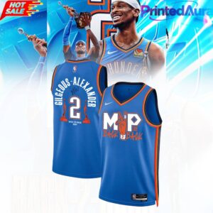 OKC Shai Gilgeous Back to Back 2026 NBA MVP Basketball Jersey