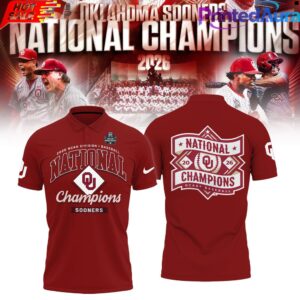 Oklahoma Baseball 2026 National Champions Polo Shirt