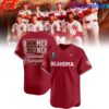 Oklahoma Baseball 2026 National Champions White Stripe Baseball Jersey Oklahoma Baseball 2026 National Champions White Stripe Baseball Jersey