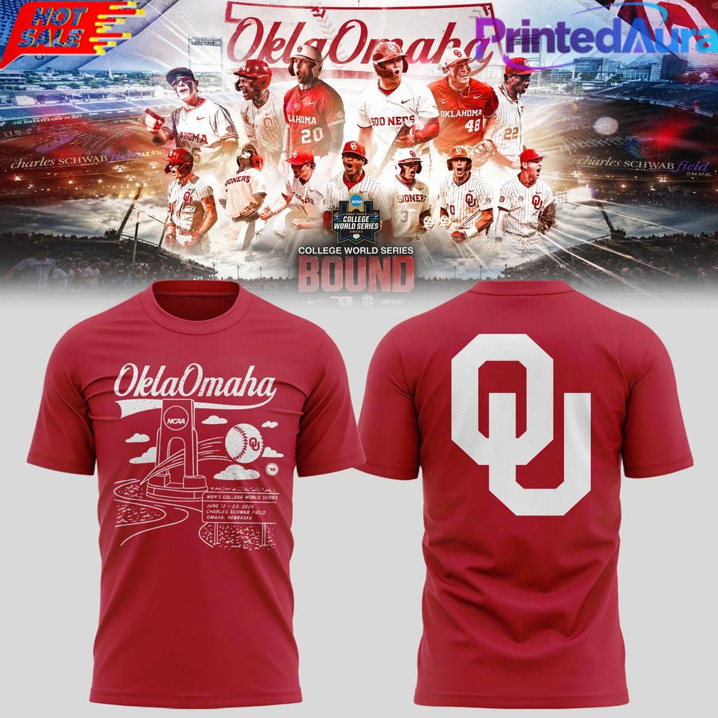 Oklahoma Baseball 2026 ‘OklaOmaha’ 3D Tee Oklahoma Baseball 2026 ‘OklaOmaha’ 3D Tee