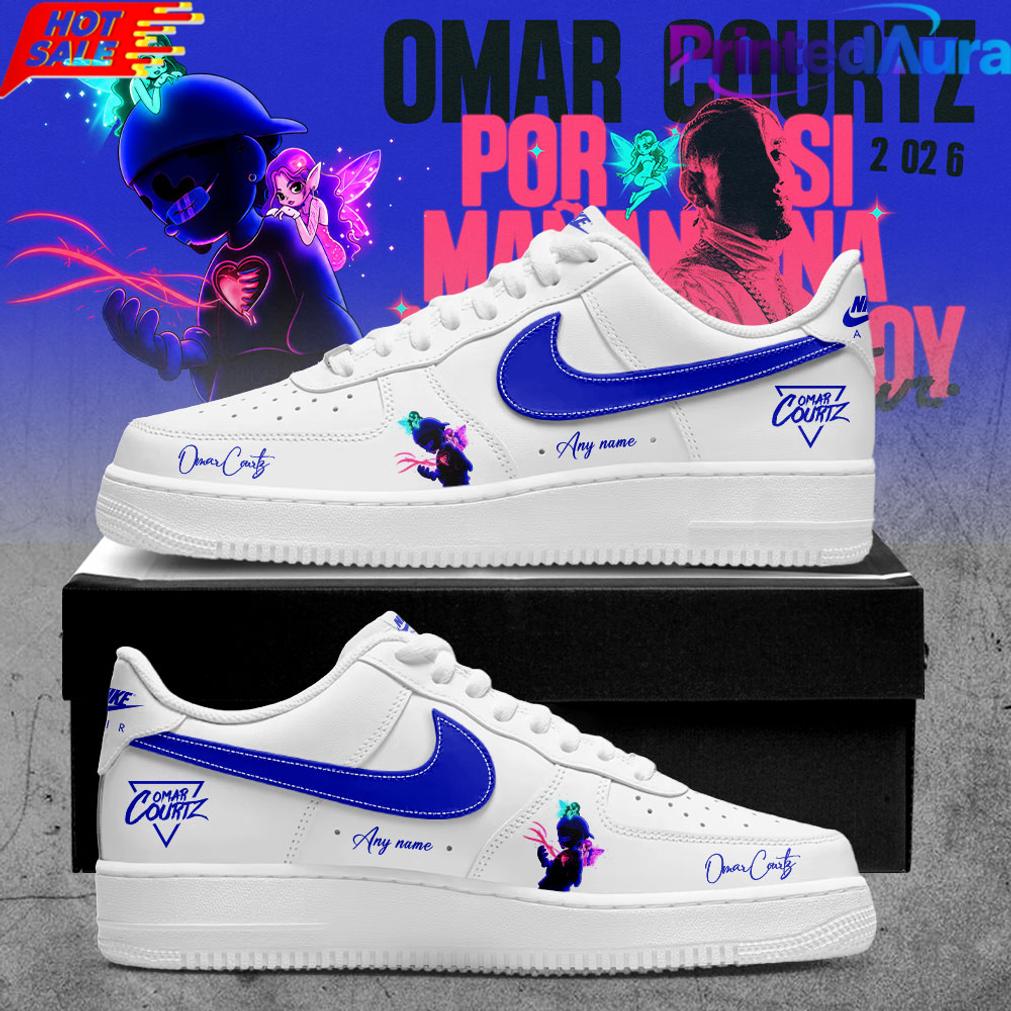 Omar Courtz Por Si Maana No Estoy Tour 2026 Signature Custom Name AF1 Omar Courtz Por Si Maana No Estoy Tour 2026 Signature Custom Name AF1