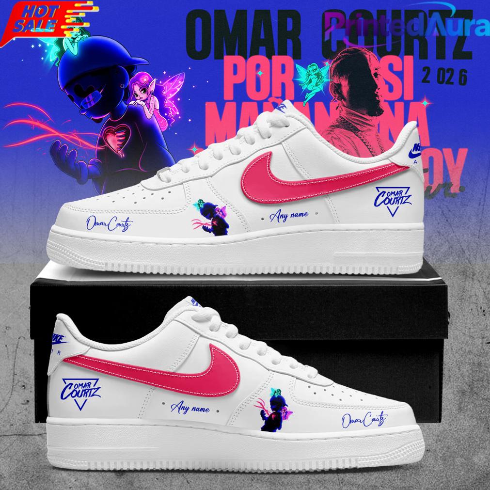 Omar Courtz Por Si Maana No Estoy Tour 2026 Signature Custom Name AF1 Omar Courtz Por Si Maana No Estoy Tour 2026 Signature Custom Name AF1