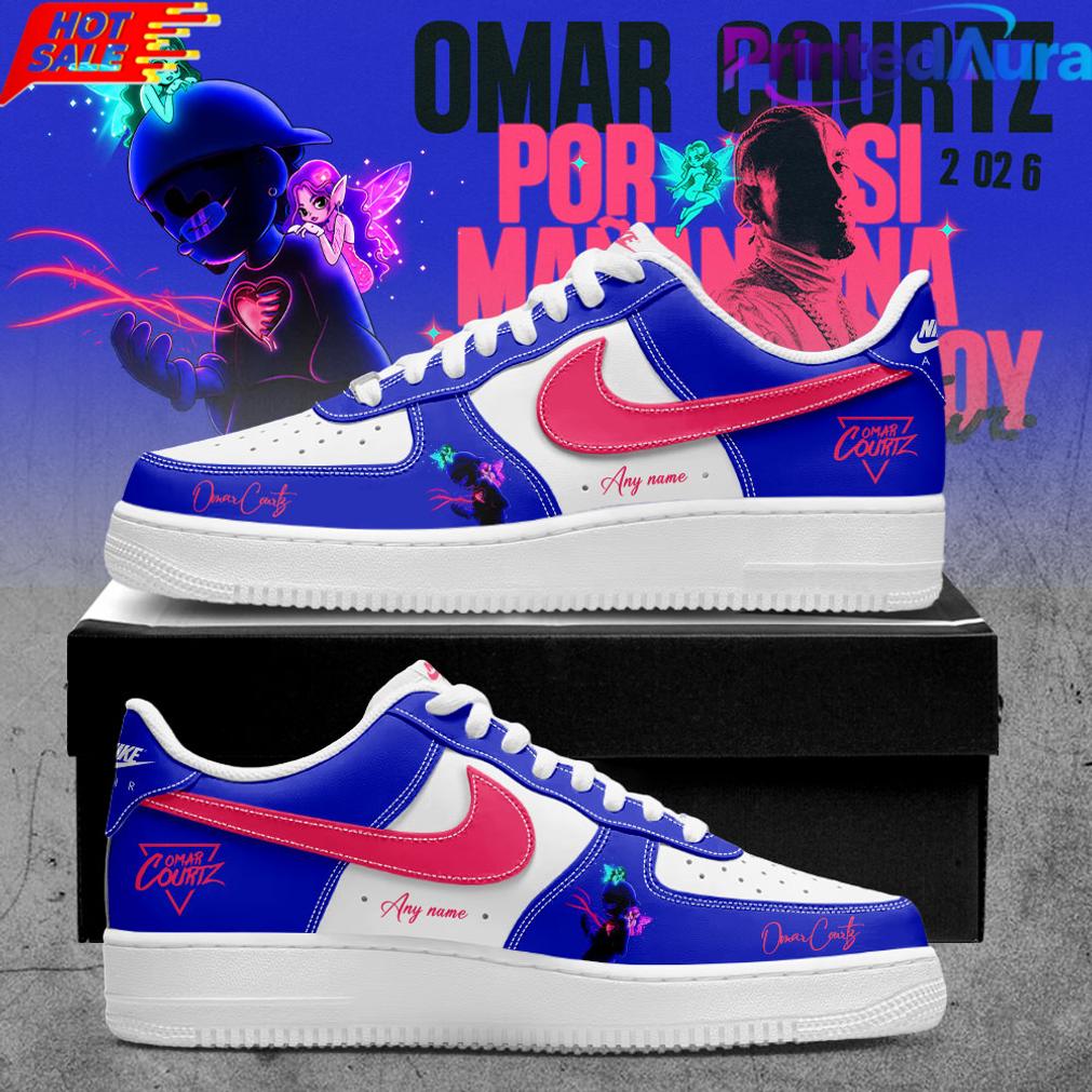 Omar Courtz Por Si Maana No Estoy Tour 2026 Signature Custom Name AF1 Omar Courtz Por Si Maana No Estoy Tour 2026 Signature Custom Name AF1
