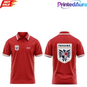 Panama National Team 2026 Red Polo Shirt 1