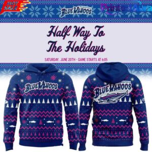 Pensacola Blue Wahoos Half Way To Holiday Night 2026 Hoodie 1
