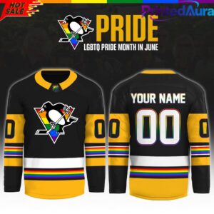 Pittsburgh Penguins x Pride Month 2026 Custom Hockey Jersey