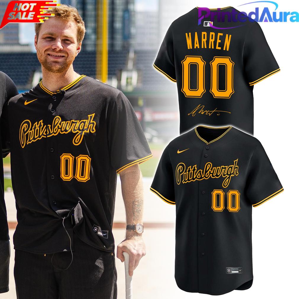 Pittsburgh Pirates Alex Warren Custom Baseball Jersey Pittsburgh Pirates Alex Warren Custom Baseball Jersey