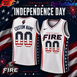Portland Fire x Independence Day 2026 Custom Basketball Jersey