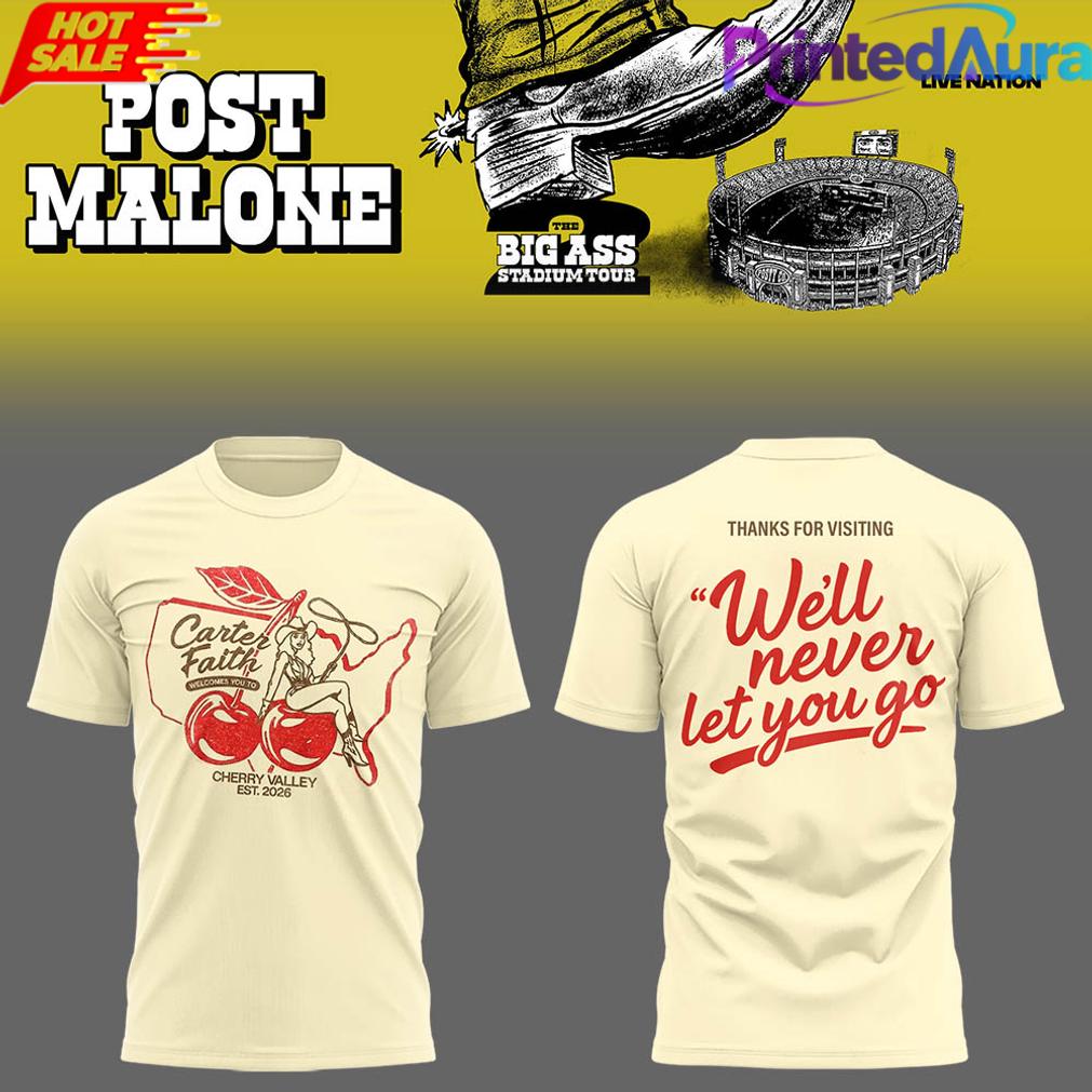 Post Malone – The BIG ASS Stadium Tour 2026 Tee Post Malone – The BIG ASS Stadium Tour 2026 Tee