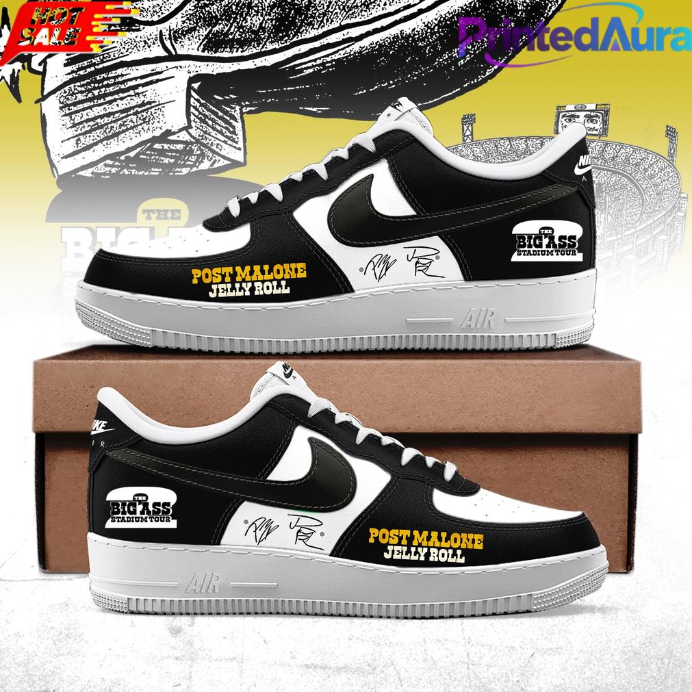Post Malone The Big Ass Stadium Tour 2026 AF1 Shoes Post Malone The Big Ass Stadium Tour 2026 AF1 Shoes